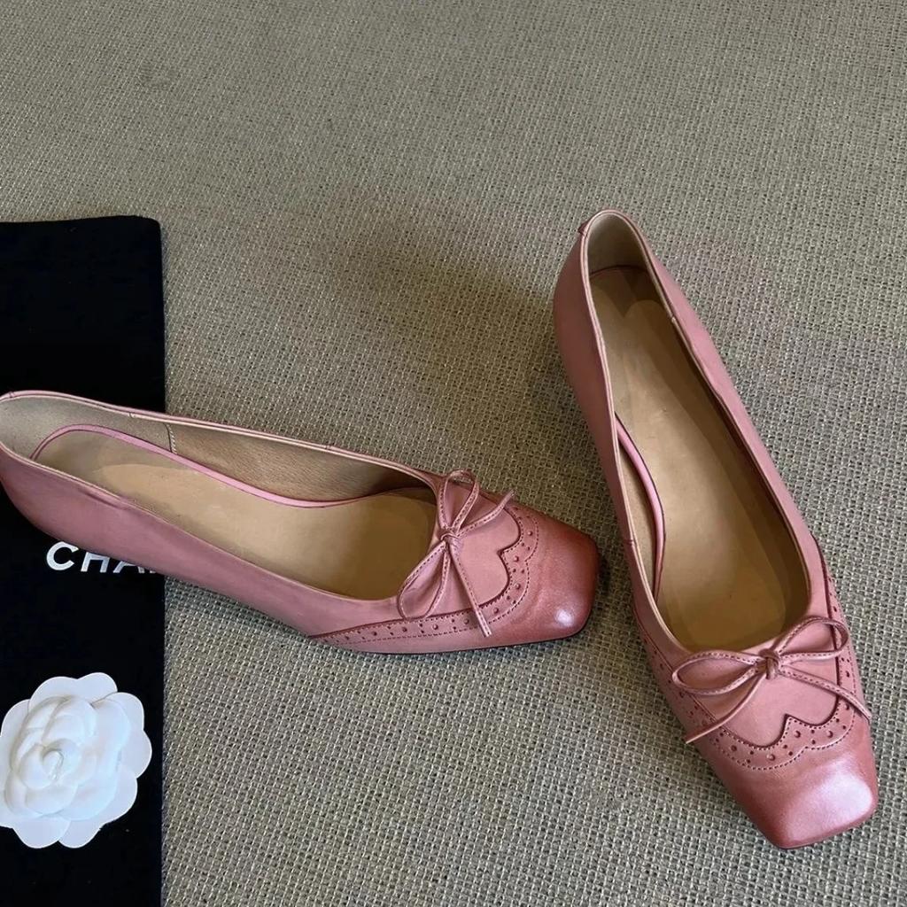 Casual Mid Heel Mary Jane Chunky Heel Single Shoes Spring Autumn New Style Versatile Retro Korean Fashion Women's Footwear