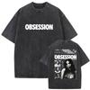 2026 Filmbesessenheit Sei vorsichtig, was du dir wünschst Augen Grafik Vintage Washed T-Shirts Herren Damen Kurzarm-T-Shirt Streetwear