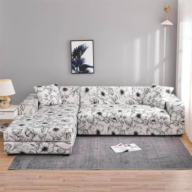 Elastic Sofa Covers for Living Room Stretch Slipcovers Sectional Couch Cover L Shape Corner Armchair Cover Furniture Protector