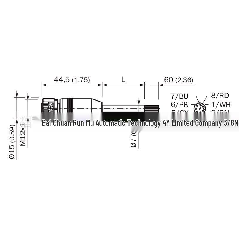 YF2A28-020VA6XLEAX Sensor Connection Cable 2096243 - New in Stock
