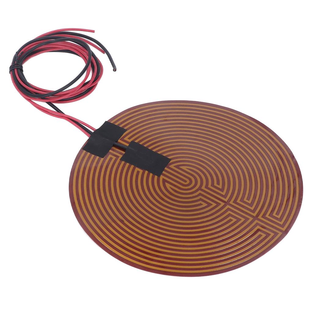 PI-Heizfolie, 220 mm Durchmesser, schnelle Erwärmung, sicherer 100-K-Thermistor, stark haftende PI-Polyimidfolie