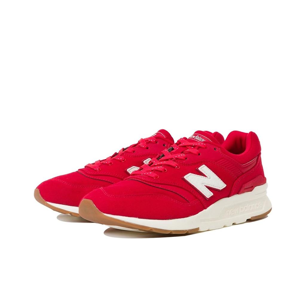 New Balance Nb 997 Comfortable Versatile Leather Shock Absorbing Durable Breathable Low Top Casual Running Shoes Unisex Sneaker Red CM997HDC