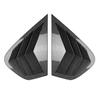 For BMW X6 X6M E71 E72 2008-2014 Car Rear Louver Window Side Shutter Cover Trim Sticker Vent Scoop ABS Carbon Fiber Accessories
