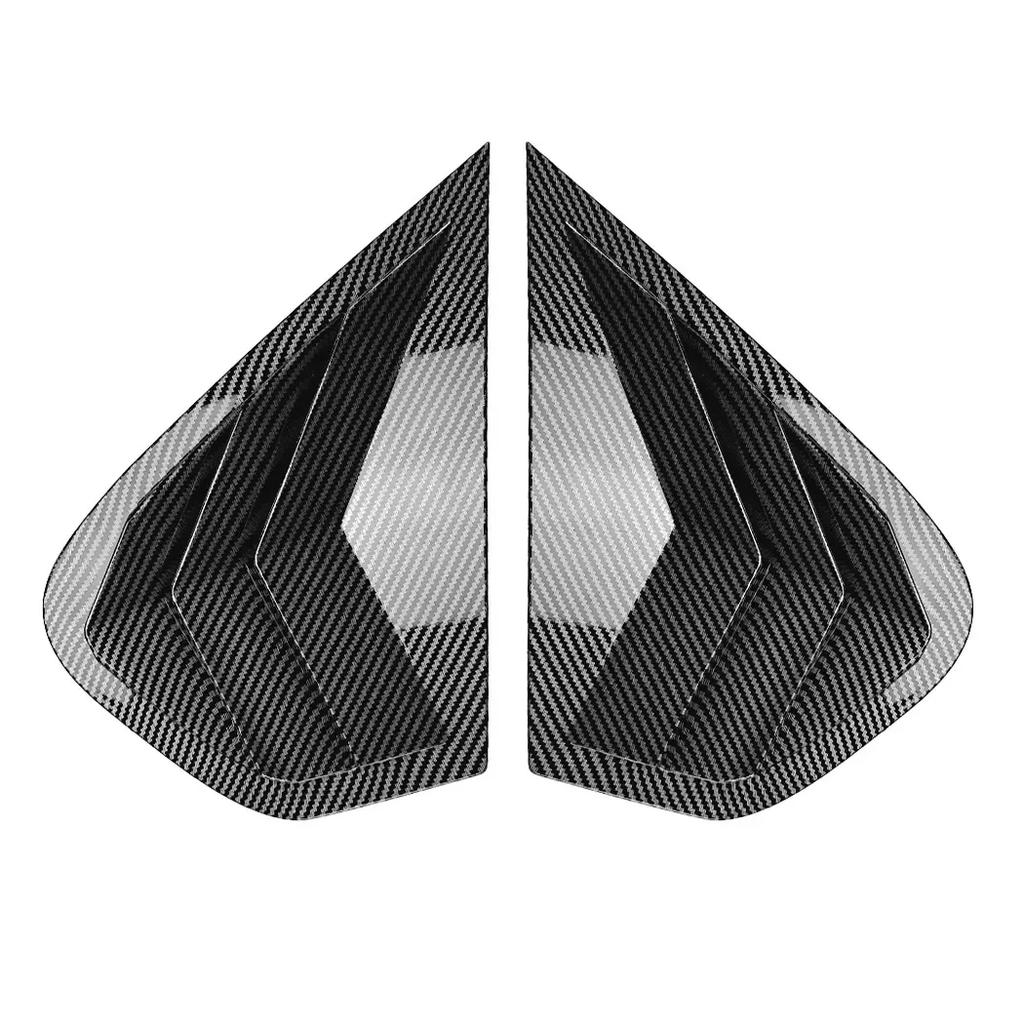 For BMW X6 X6M E71 E72 2008-2014 Car Rear Louver Window Side Shutter Cover Trim Sticker Vent Scoop ABS Carbon Fiber Accessories
