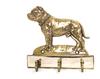 American Staffordshire Terrier- Key Holder with a Dog, Brass Handle for Dog Accessories, an Elegant Decoration for the Hallway F – Design 02 |