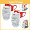 Premium Cotton 3d Santa Claus Cosplay Beard With Elastic Ear Strap Design
