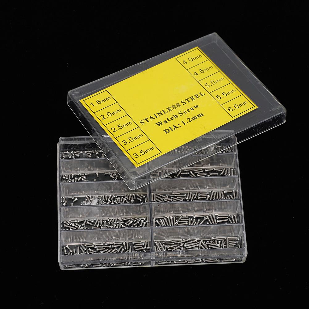 1.2mm Metal Glasses Watch Repair Clock Screw Repairing Tool Accessory with Box