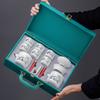 Suet Jade Kung Fu Tea Set Ceramic White Porcelain One Pot Six Cups Gift Box Fresh Business Festival Gifts