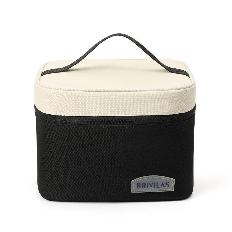 Dopamine Colorblock Insulated Lunch Bag for Work & Outings, Portable Cooler Box