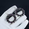Wunderschöne Amethyst Edelstein Ohrringe, 925 Sterling Silber Ohrringe, handgemachte Boho Silber Schmuck Ohrhänger, Verlobungsgeschenk