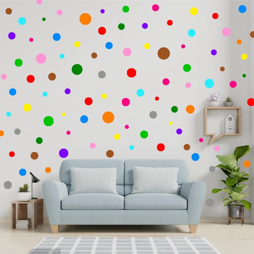 5/10/15Pieces Dot wall sticker decoration PVC sticker set suitable for wall sticker decoration in rooms, bedrooms, gaming rooms