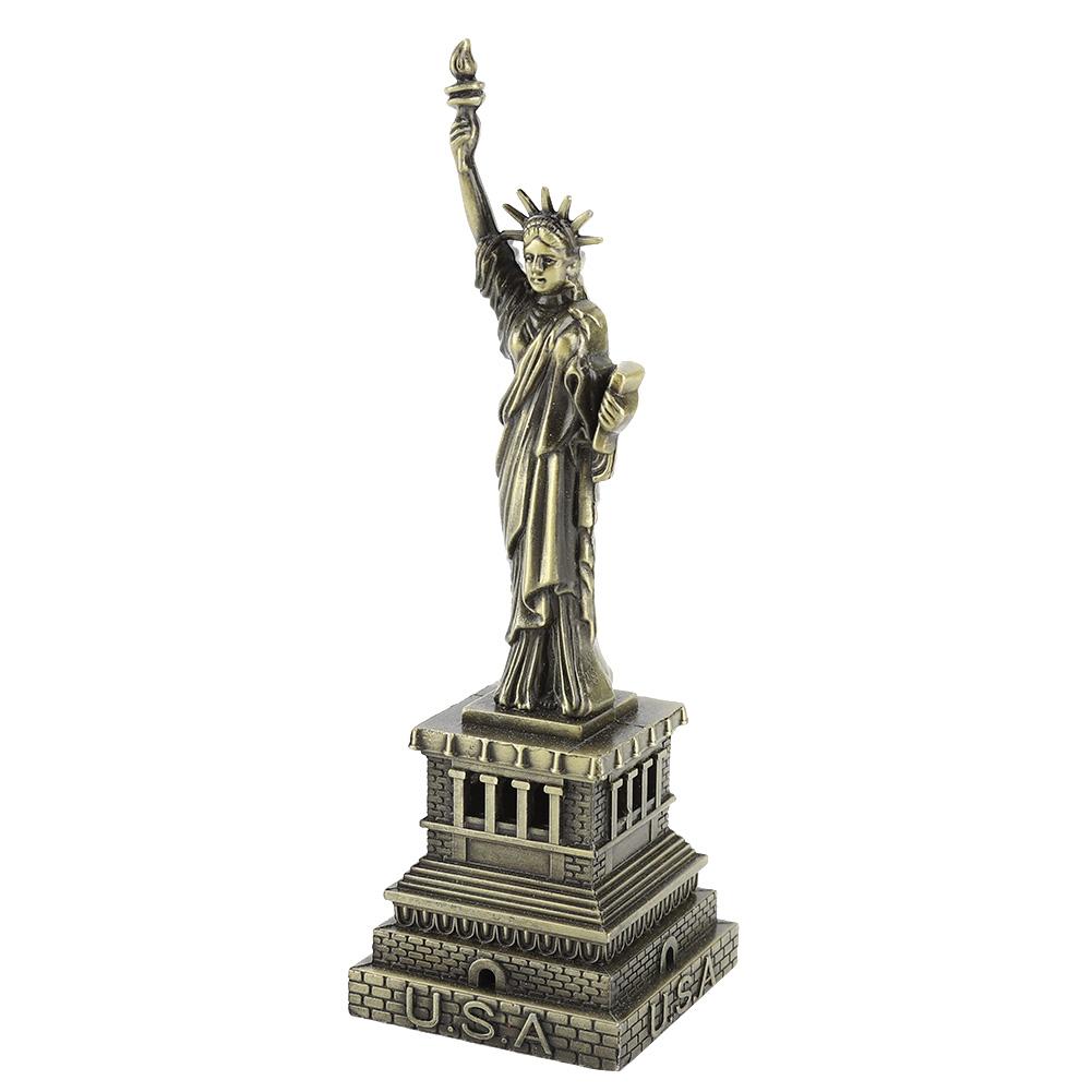 Model de clădire din metal Statuia Libertății Decor pentru birou Model de clădire celebru cadou