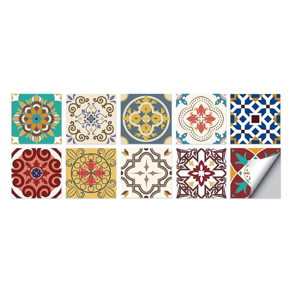 Waterproof Self Adhesive Wall Decals 15x15cm Wall Art Stickers PVC Wall Decor Home Decoration