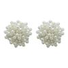 Imitation Baroque Pearl Flower Stud Earrings for Women Luxury Pearl Bead Earrings Personalized Jewelry Accessories