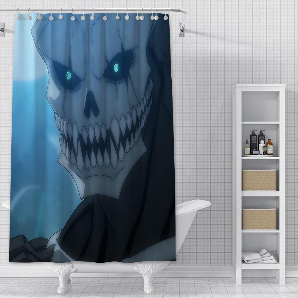 Japan Comics Kaiju No.8 Shower Curtain Waterproof Polyester Fabric Paint Bath Curtains Home Bathroom Decor Curtain Hook