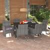VidaXL Garden Dining Furniture and Cushions 7 Pcs Patio Dining Set Outdoor Table and Chairs Balcony 3094982