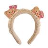 Lace Plush Bear Hairhoop for Adult Children Theme Party Props Cartoon Bear Headband for Women Face Washing Kids Birthday