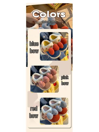 Damen Niedliche Kleine Lamm Baumwoll Mutterschaftspantoffeln - Rutschfest, Fellartig, Fersenbedeckt für Herbst/Winter 2024