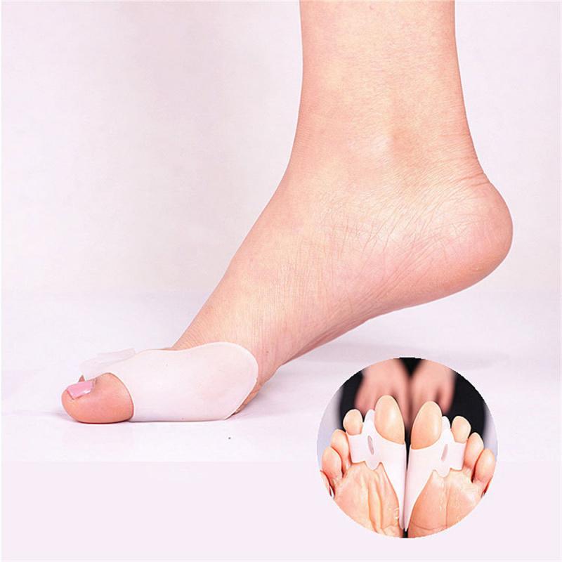 

2Pcs Silicone Toe Separator Corrector Orthotics Straightener Silicone Separator