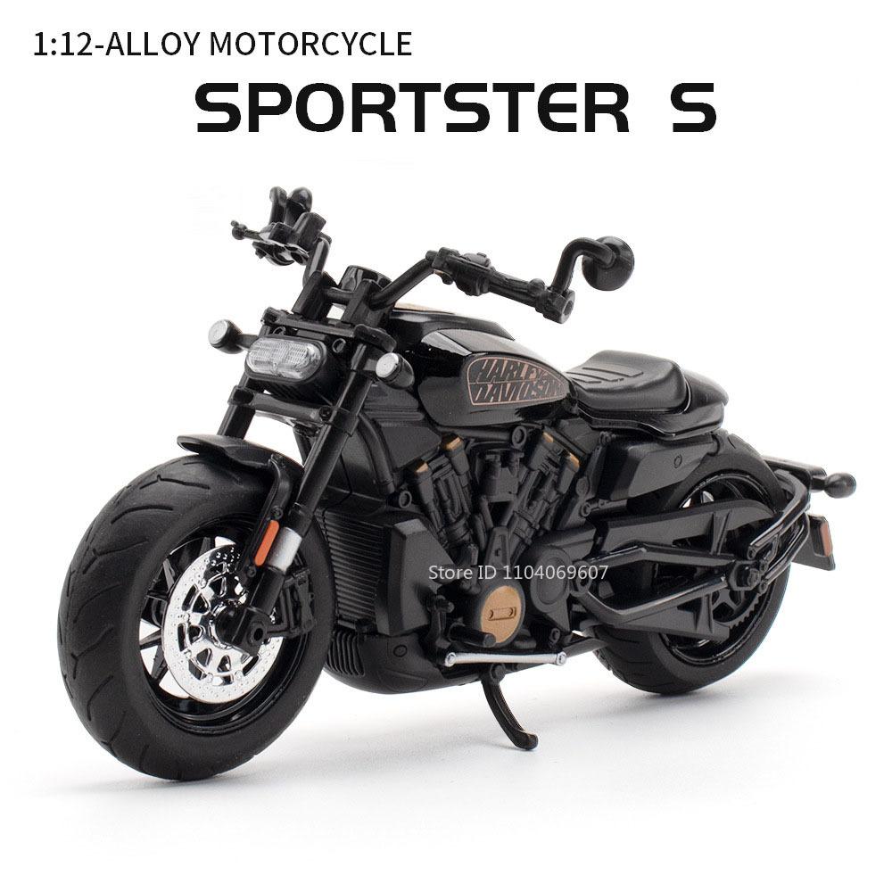1:12 Sportsters R1 Alloy Motorbike Toy Diecast Model Car Front Wheel Steering Rear Wheel Suspension Motorcycle Boy Birthday Gift