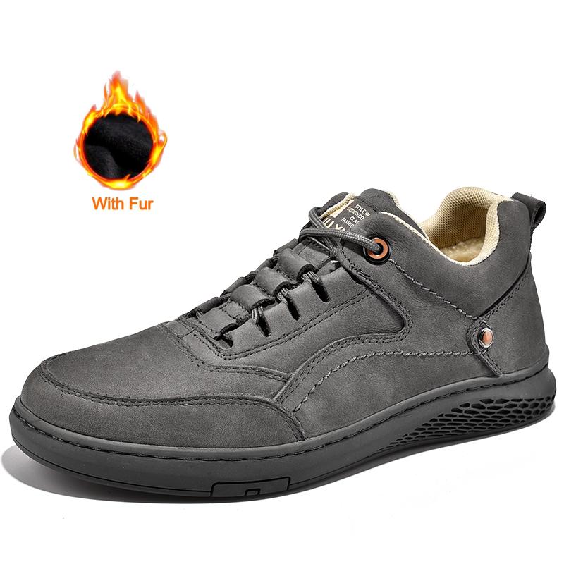 Fashion New Men's Sneakers Casual Leather Shoes Men Outdoor Walking Sport Shoes Designer Luxury Handmade Male Footwear Tennis Masculino
