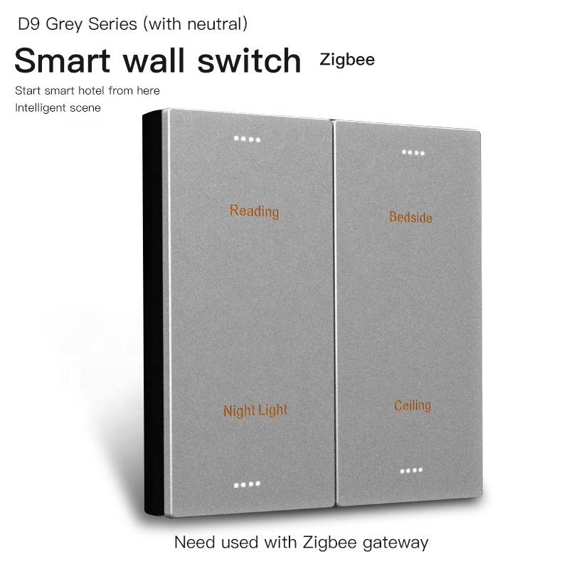 12V/24V/220V Zigbee Hotel Scene Wall Switch Smart Tuya Scene WIFI  Wireless Control Switch , Zigbee Smart Remote Heater Switch