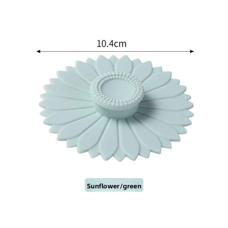 

1 шт. Силиконовые крышки для стаканов для напитков, Креативные круглые крышки для кружек, Многоразовые пылезащитные крышки для стаканов, Милая крышка для кофейной кружки 1PCS зелёный