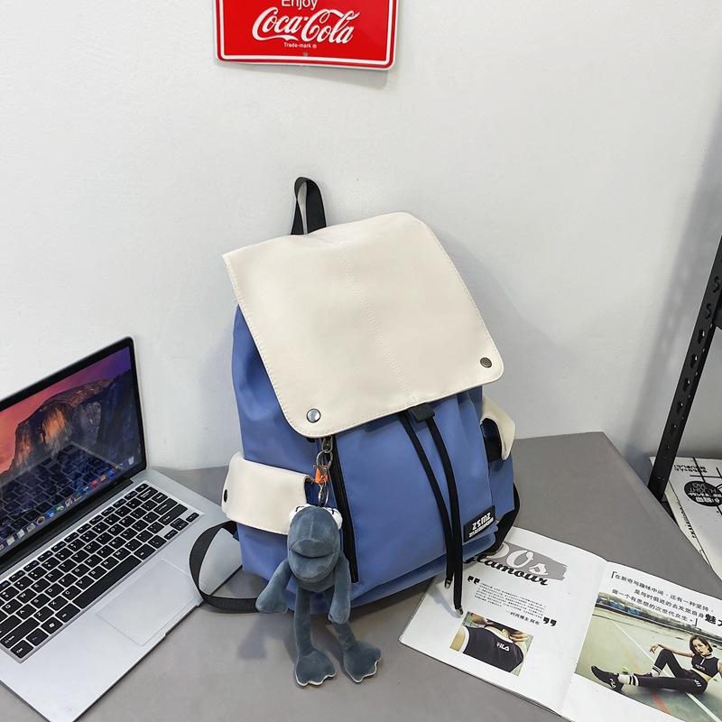 Campus school bag male college students simple and versatile large-capacity travel bag lightweight female high school students computer backpack tide
