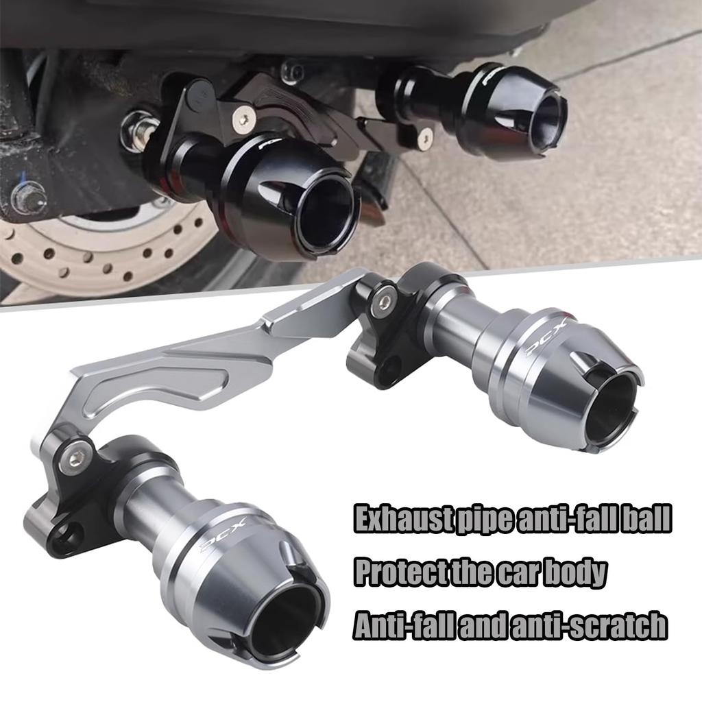 HUANGCJCJ For PCX125 PCX150 PCX160 Accessories Front Fork Wheel Drop Prevention Muffler Pipe Frame