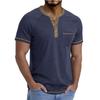 T-shirt da uomo a maniche corte con colletto Top casual con revers
