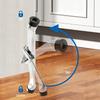 Kickdown Door Stoppers Zincs Alloys Foot-Operated Levers Door Stop Nonslip Rubber Regulable Door Holder Hardware