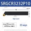 CNC Lathe Tool Holder for External Threading with Round Insert, Models SRGCR1616H06 & SRGCL2525M08
