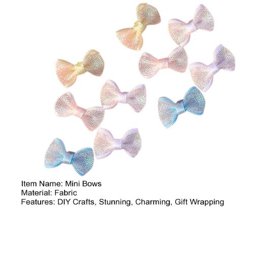10 ks Mini mašliček Malé stužkové mašličky Malé předvázané mašličky pro DIY řemesla Šití Scrapbooking Balení dárků Vlasové doplňky Ozdoba na párty