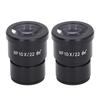 2Pcs Microscope Eyepiece 10X Aluminum Alloy Wide Angle Biological Eyepiece 22mm Eye Point 30mm Mounting Size