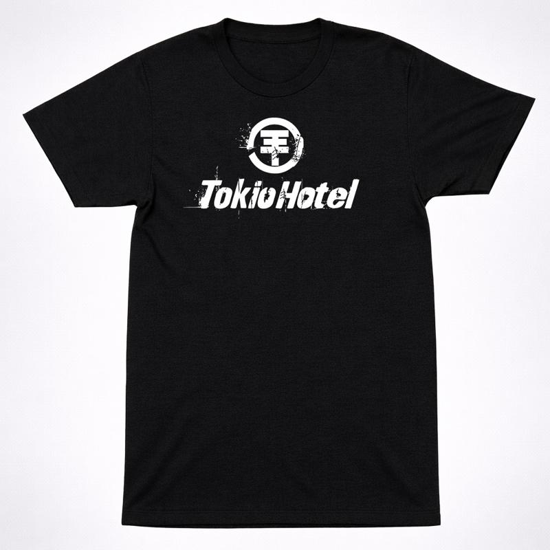 Tokio Hotel Band Shirt Kreis Emo Alternative Rock Band Minimalistisches Grafisches Logo T-Shirt
