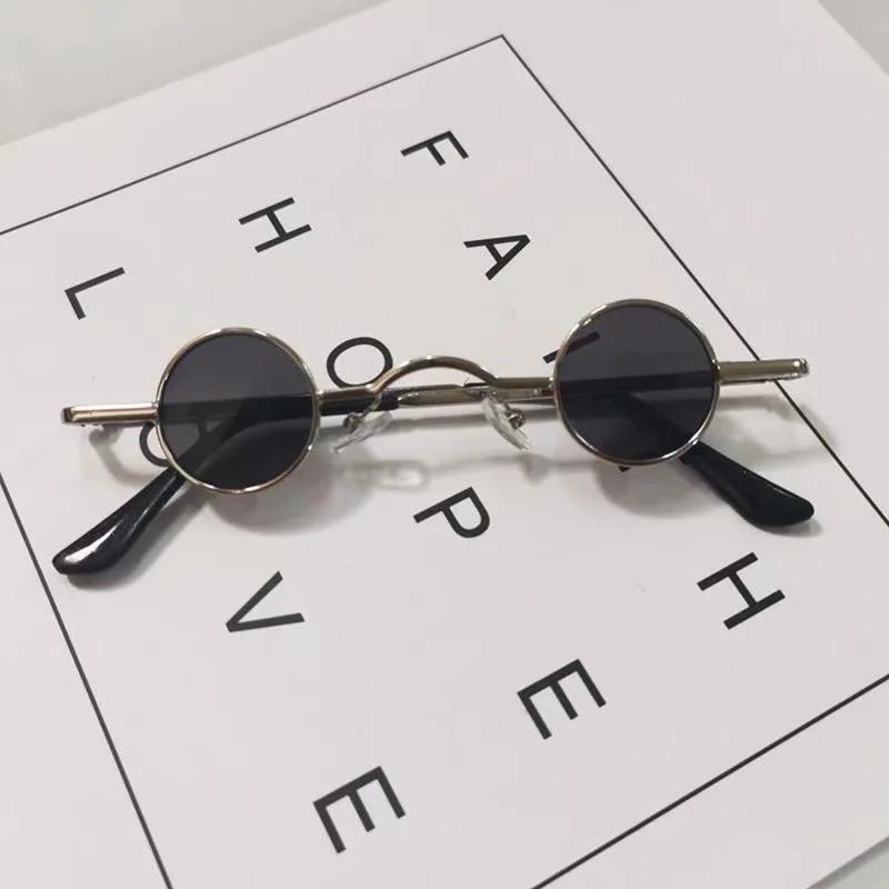 Latest Party Colorful Super Small Spectacle Frame Frame Circular Vintage Sun Glasses Glasses for Men and Ladies Mini Round Frame Eyeglasses Hip Hop