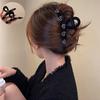 Large Hair Clip High-Grade Flocking Clip Hairware Heart Shape Rhinestone Hair Accessories