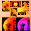LED sunset projector lamp 16 colors night lamp birthday gift