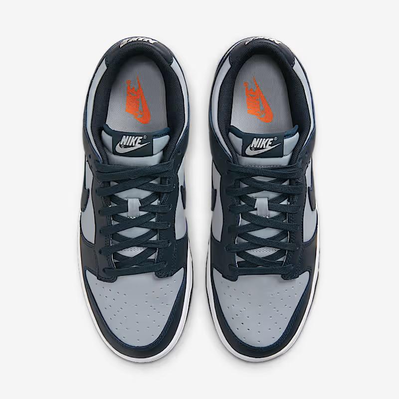 Nike Dunk Low Georgetown sneakers 100% leather Gray/Navy Blue