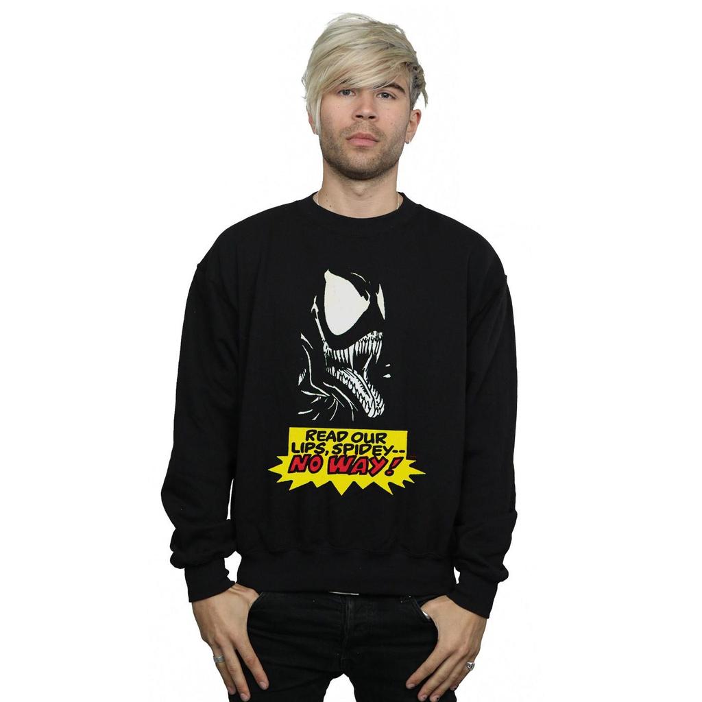 Marvel Mens Venom No Way Sweatshirt
