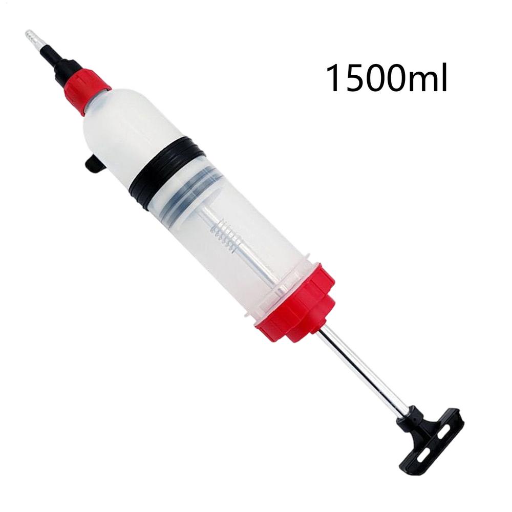 0.2/0.5L/1.5L Car Oil Fluid Extractor Filling Syringe Auto Oil Change Syringe W/Hose Manual Fuel Fluid Oil Change Evacuator Pump