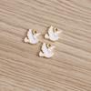 10pcs 13*11mm 4 Color Peace Dove Charms for Jewelry DIY Enamel Pigeon Bird Charms Necklaces Pendants Earrings Accessories Making