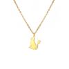 Squirrel Necklace for Women Animal Pendant Cute Charm Stainless Steel Jewelry on the Neck link Chain Accessories Birthday Gifts