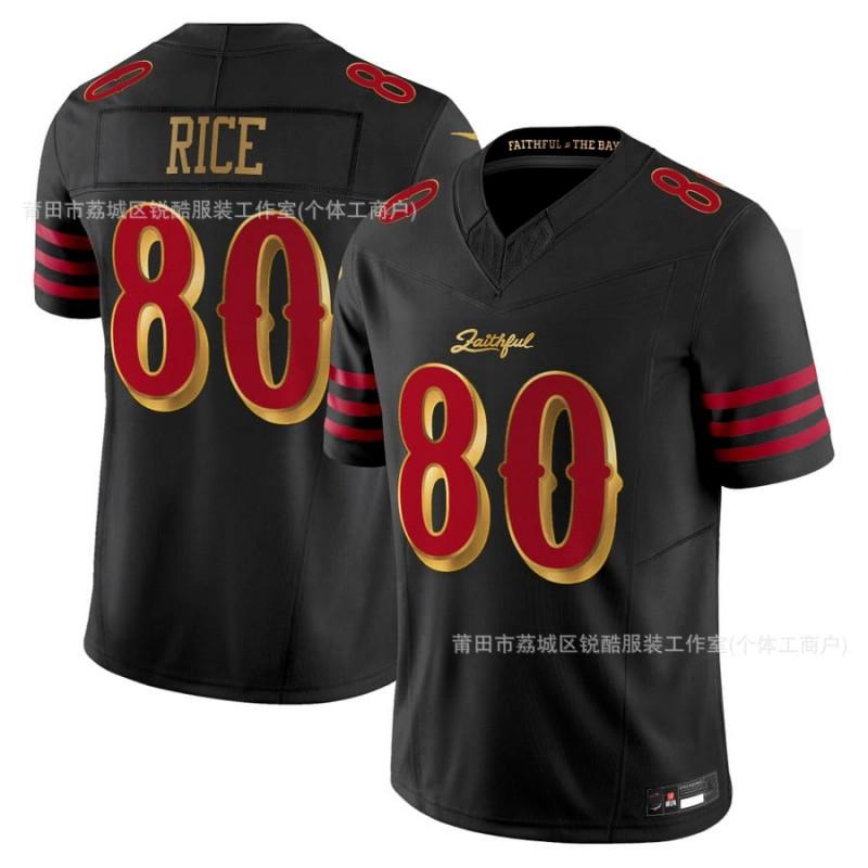San Francisco 49ers NFL Football Jersey Unisex Adult Solid Color Team Apparel Fall Winter