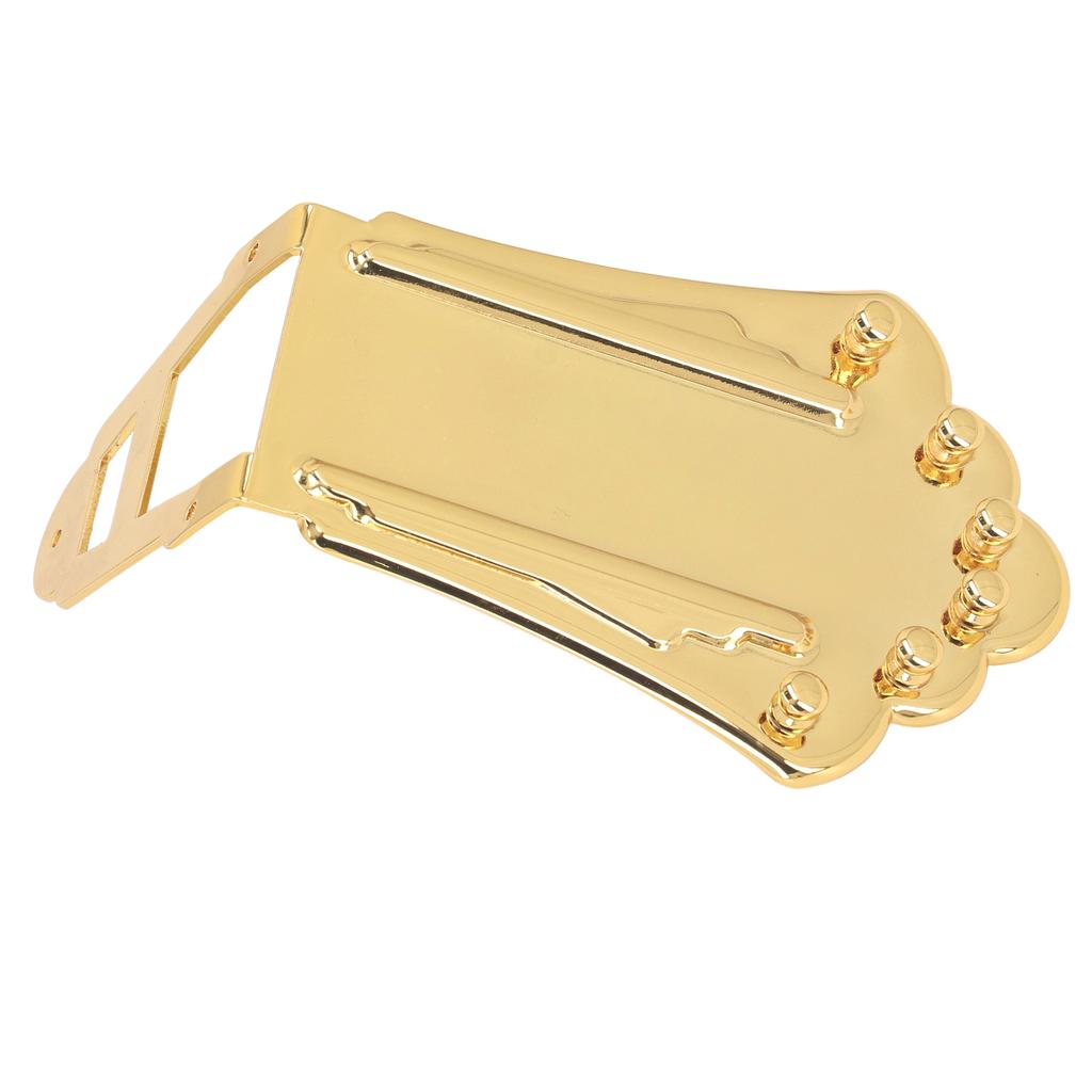 Guitar Tailpiece Replacement Solid Metal 6 Strings Guitar Trapezoidal Tailpiece for Archtop