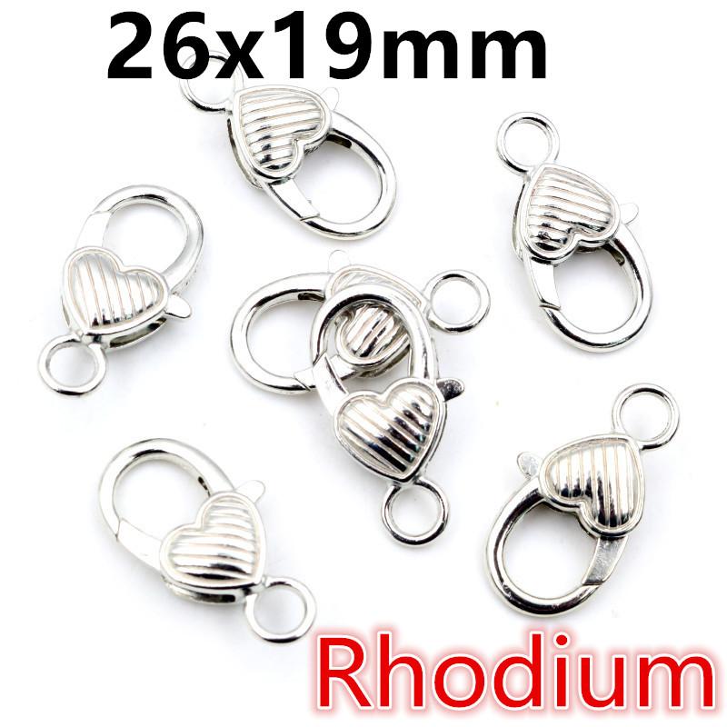 10pcs Snap Lobster Clasp Hooks Gold Silver Plated 5 Colors DIY Jewelry Making Findings for Keychain Neckalce Bracelet Supplies
