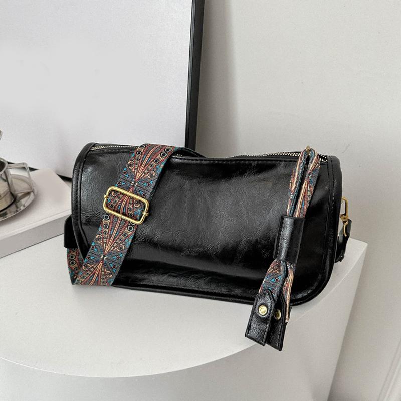 Женская сумка через плечо в стиле ретро с графическим узором — фото 11