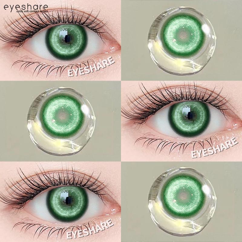 EYESHARE 1 Pair Pink Colored Contact Lenses Cosplay Halloween Lens Anime Role Playing Lens Cute Beauty Pupils