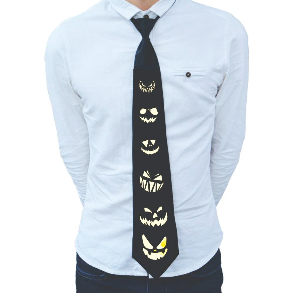 Adjustable Flashing Glow Rave Party Necktie Hip-hop Luminous Cravat  Night Club Bar Party Props