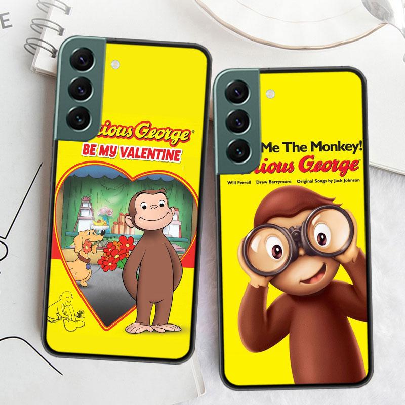 Curious G-Georgeser-m-Monkeis Phone Case For Samsung Galaxy S22 S25 Ultra S21 S10 Plus S26 Edge S20 S23 S24 FE Cover Silicon